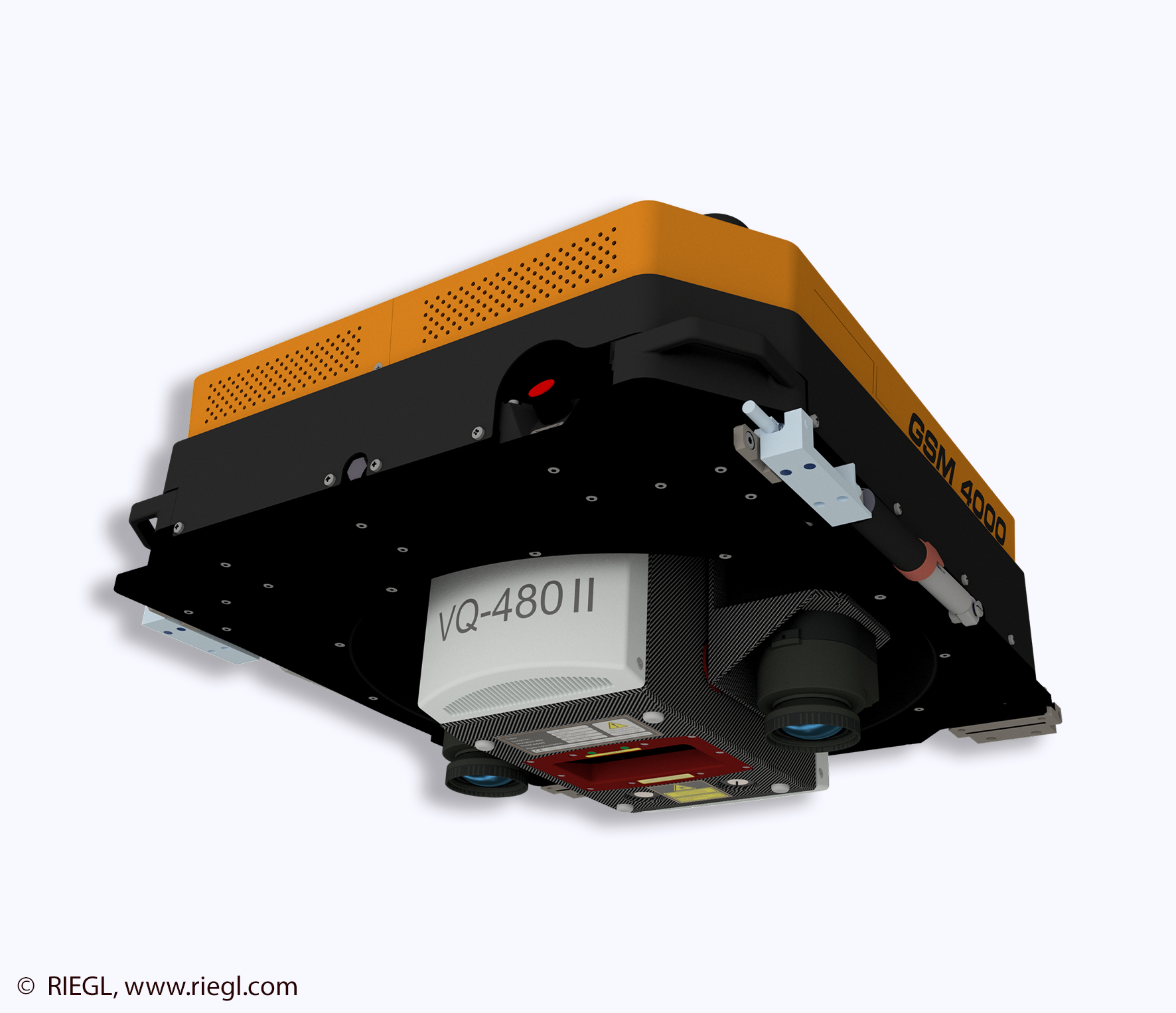 GSM 4000 with Riegl VQ 480 II lidar top view