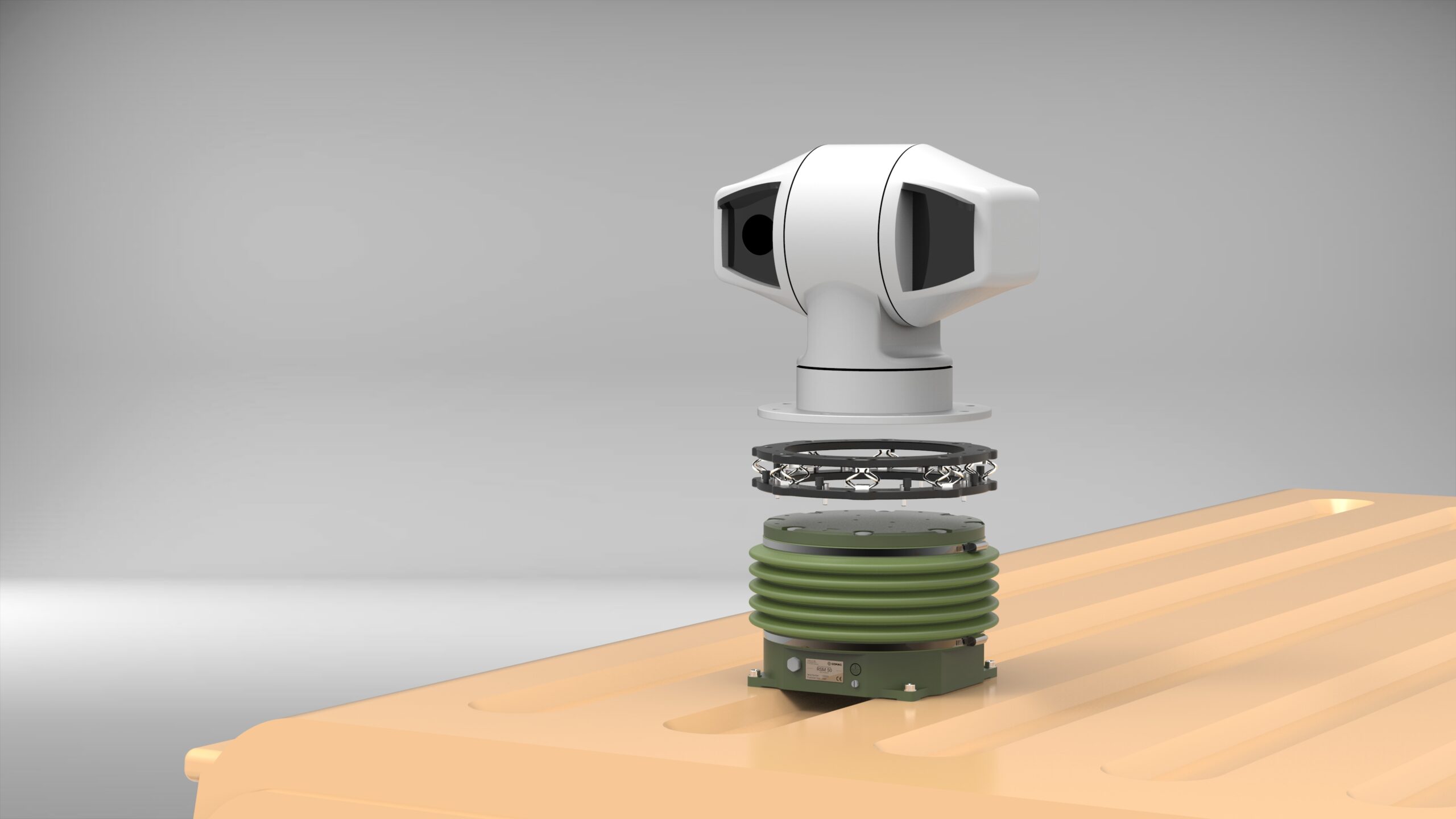 RSM 50 mount equipped with PaVIR and a pan-tilt camera